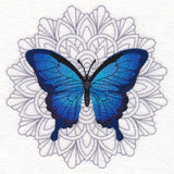 Blue Morpho Mandala Medallion
