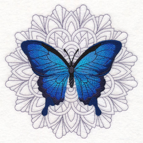Blue Morpho Mandala Medallion
