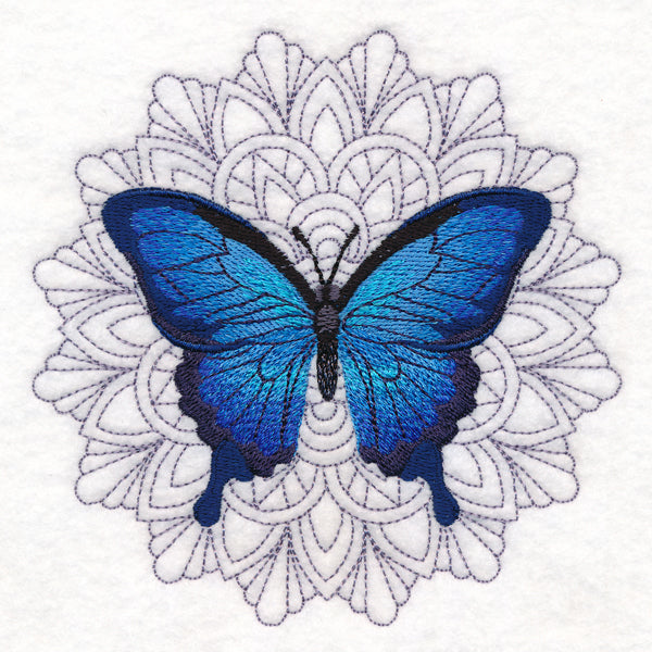 Blue Morpho Mandala Medallion