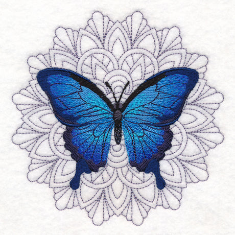 Blue Morpho Mandala Medallion