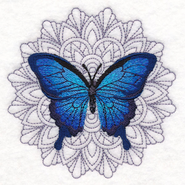 Blue Morpho Mandala Medallion