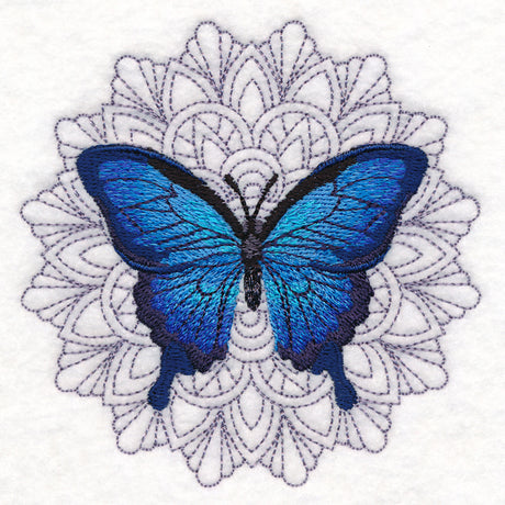 Blue Morpho Mandala Medallion