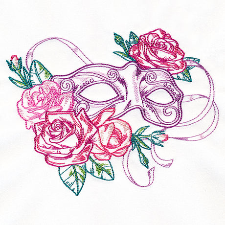 Venetian Carnival Mask in Bloom