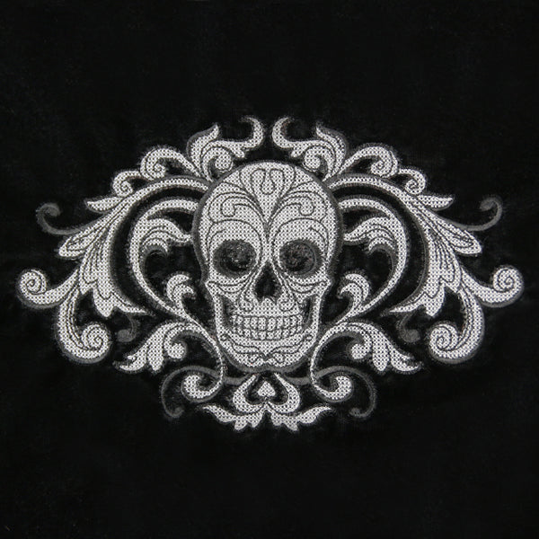 Baroque Skull Crest (Embossed)