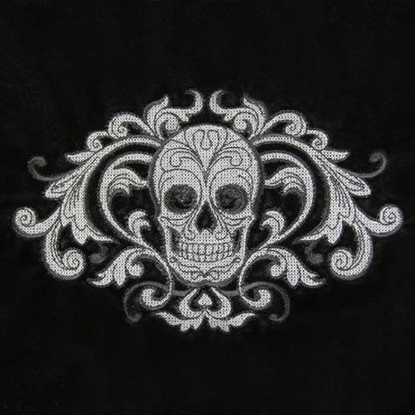 Baroque Skull Crest (Embossed)