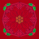 Holly Jolly Trapunto Poinsettia