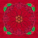 Holly Jolly Trapunto Poinsettia