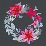Silvered Poinsettia Wreath