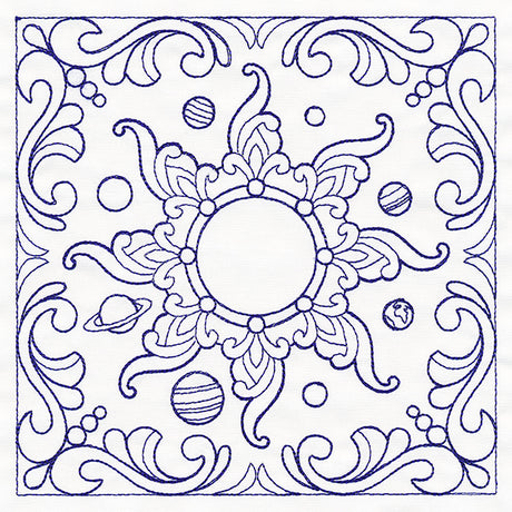 Around the Sun Quilting Square