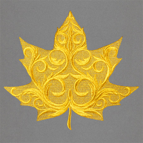 Baroque Maple Leaf (Embossed)
