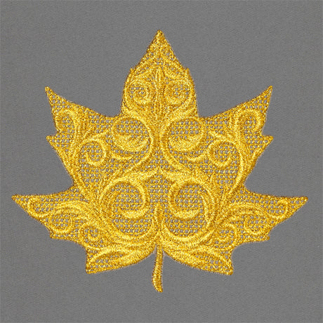 Baroque Maple Leaf (Embossed)