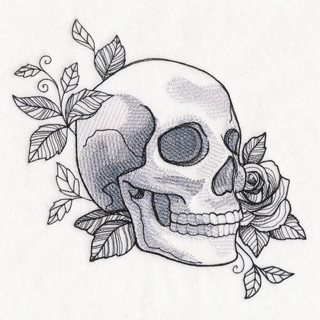 Macabre Blooms Skull