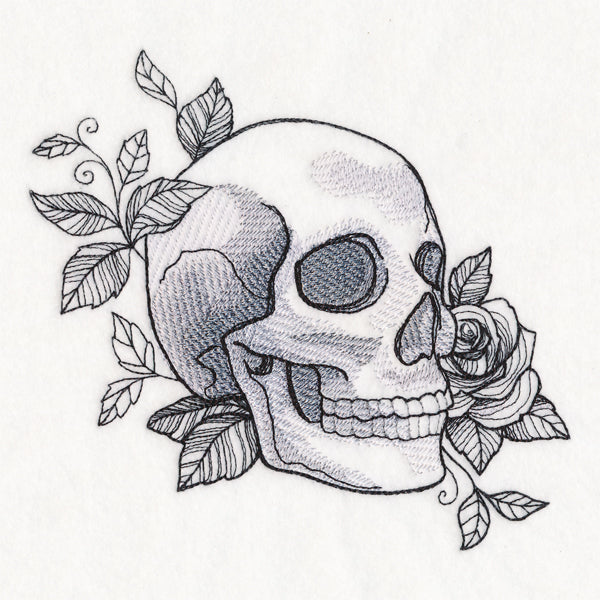 Macabre Blooms Skull