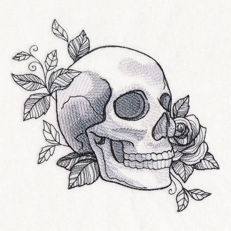 Macabre Blooms Skull