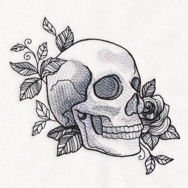 Macabre Blooms Skull
