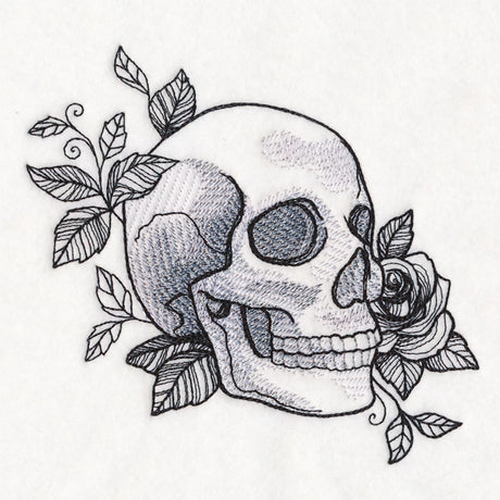 Macabre Blooms Skull