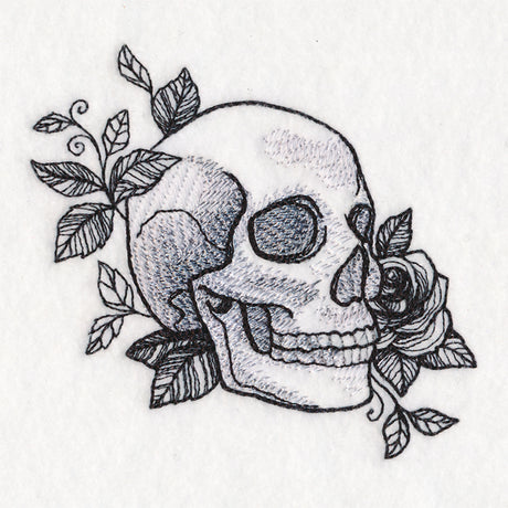 Macabre Blooms Skull