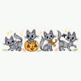 Spooky Kitty Border