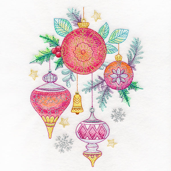 Holiday Shimmer Ornaments