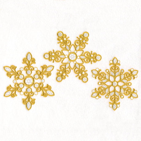 Dazzling Diamond Snowflake Trio