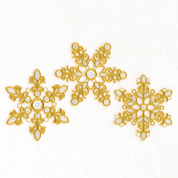 Dazzling Diamond Snowflake Trio