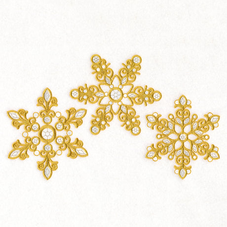 Dazzling Diamond Snowflake Trio
