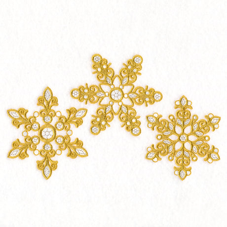 Dazzling Diamond Snowflake Trio