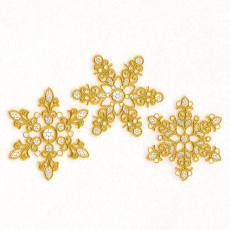 Dazzling Diamond Snowflake Trio