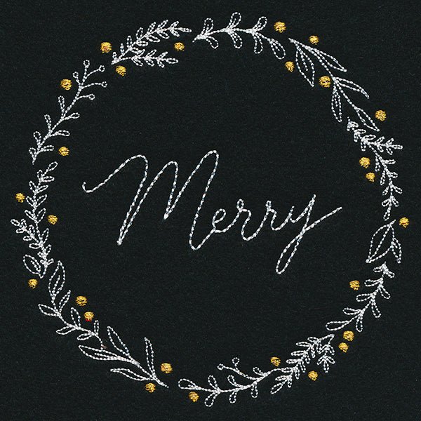 Modern Merry Wreath