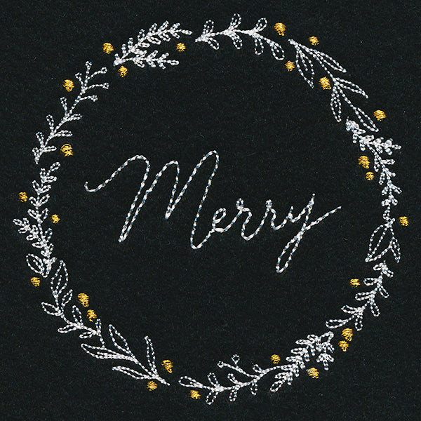 Modern Merry Wreath