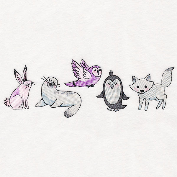 Winter Friends Border