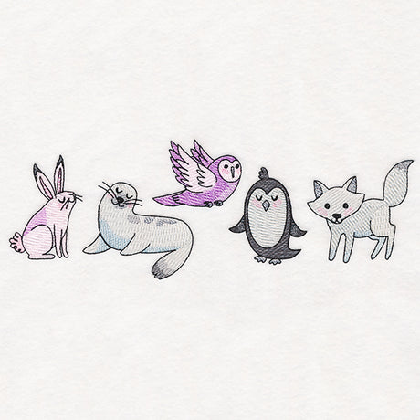 Winter Friends Border