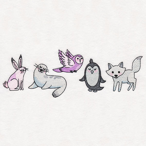 Winter Friends Border