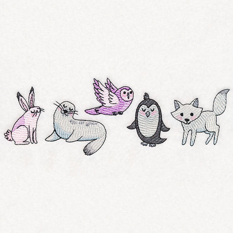 Winter Friends Border