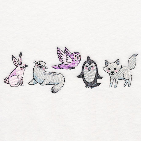 Winter Friends Border