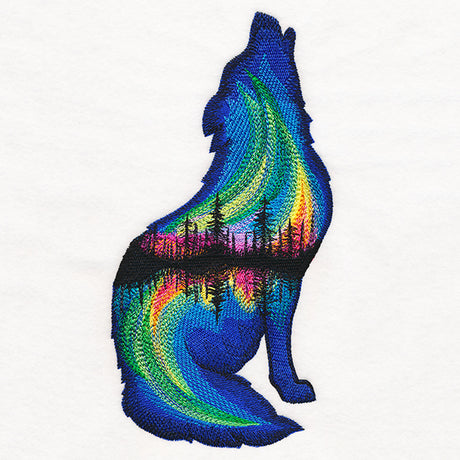 Northern Lights Wolf