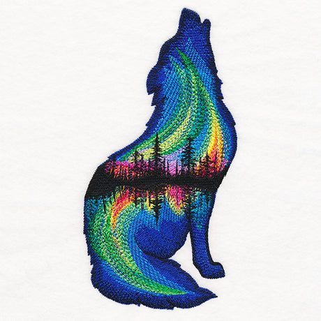 Northern Lights Wolf