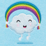 Happy Day Cloud with Rainbow