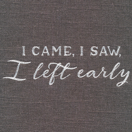 I Came, I Saw, I Left Early