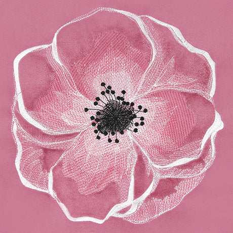 Peaceful Petals Poppy (Embossed)