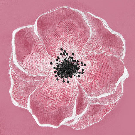 Peaceful Petals Poppy (Embossed)