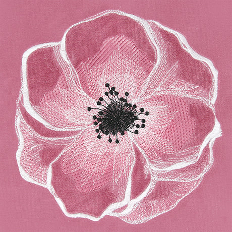Peaceful Petals Poppy (Embossed)