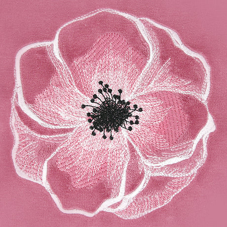 Peaceful Petals Poppy (Embossed)