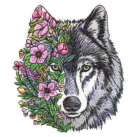 Wolf in Flowers