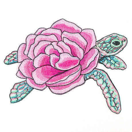 Floral Sea Turtle