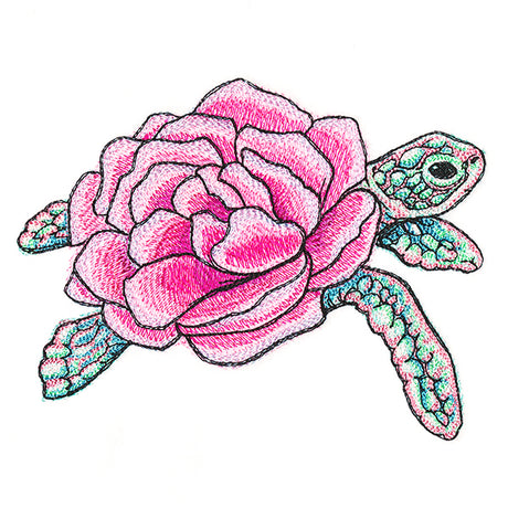 Floral Sea Turtle