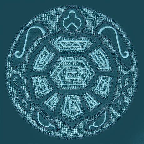 Sea Turtle Mandala (Embossed)