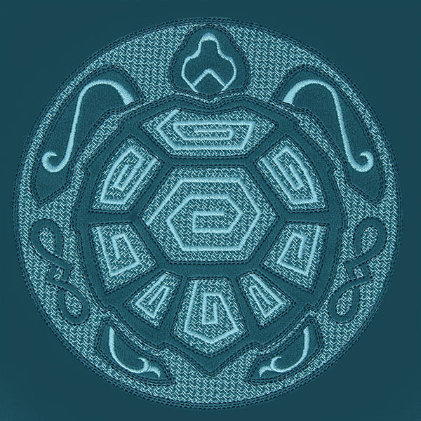Sea Turtle Mandala (Embossed)