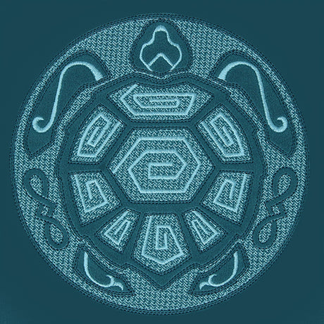 Sea Turtle Mandala (Embossed)