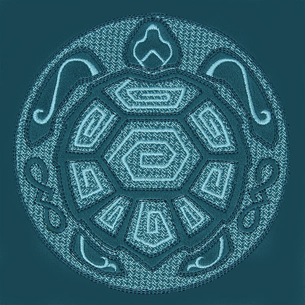 Sea Turtle Mandala (Embossed)